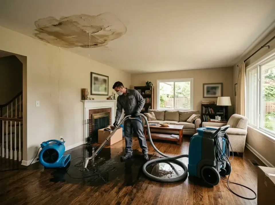 attic-pipe-burst-ceiling-drip-008 — frequently asked questions, Water Damage Restoration & Carpet Care in Fairfax, VA